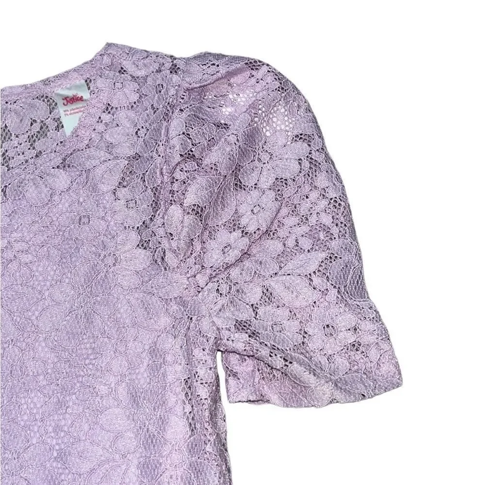 Justice lace cropped